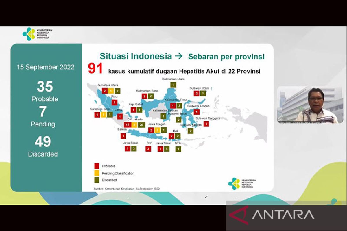 Kemenkes deteksi 91 kasus hepatitis akut misterius