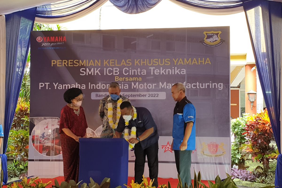 Yamaha resmikan kelas khusus di SMK ICB Cinta Teknika