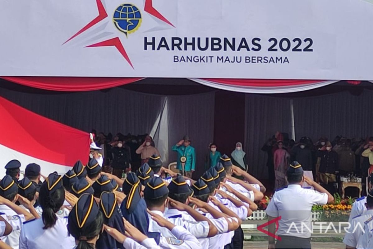 Upacara Harhubnas 2022 perdana digelar perdana di luar Pulau Jawa