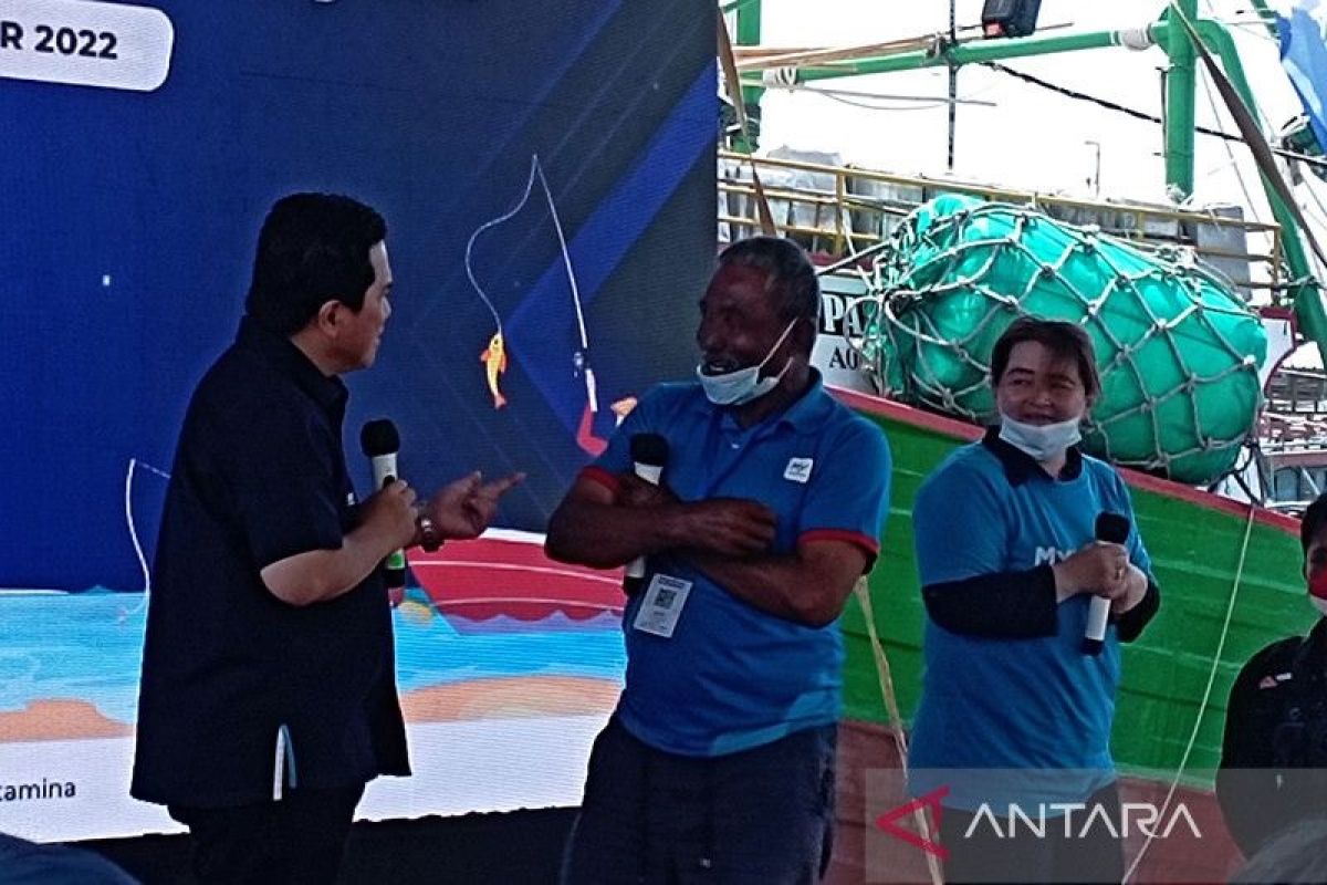 Menteri BUMN Erick Thohir sebut nelayan merupakan pahlawan protein bagi bangsa Indonesia
