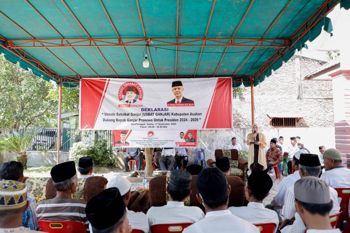 Dorong pengembangan pendidikan agama, ustadz di Asahan lantangkan Ganjar Presiden 2024