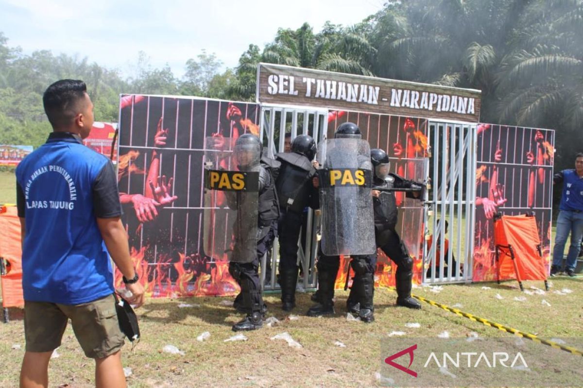 Uji ketangkasan petugas Pemasyarakatan atasi gangguan kamtib di Lapas