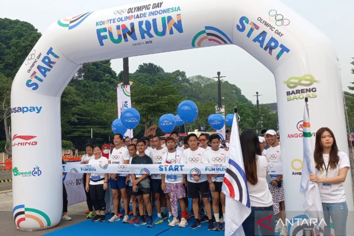 Over 1,500 people participate in Olympic Day celebration in Jakarta