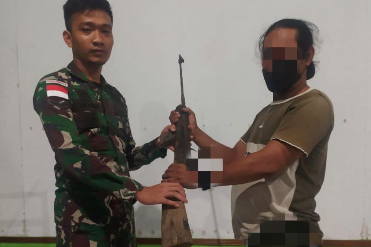 Satgas Yonarhanud imbau warga Halmahera Utara serahkan senjata rakitan