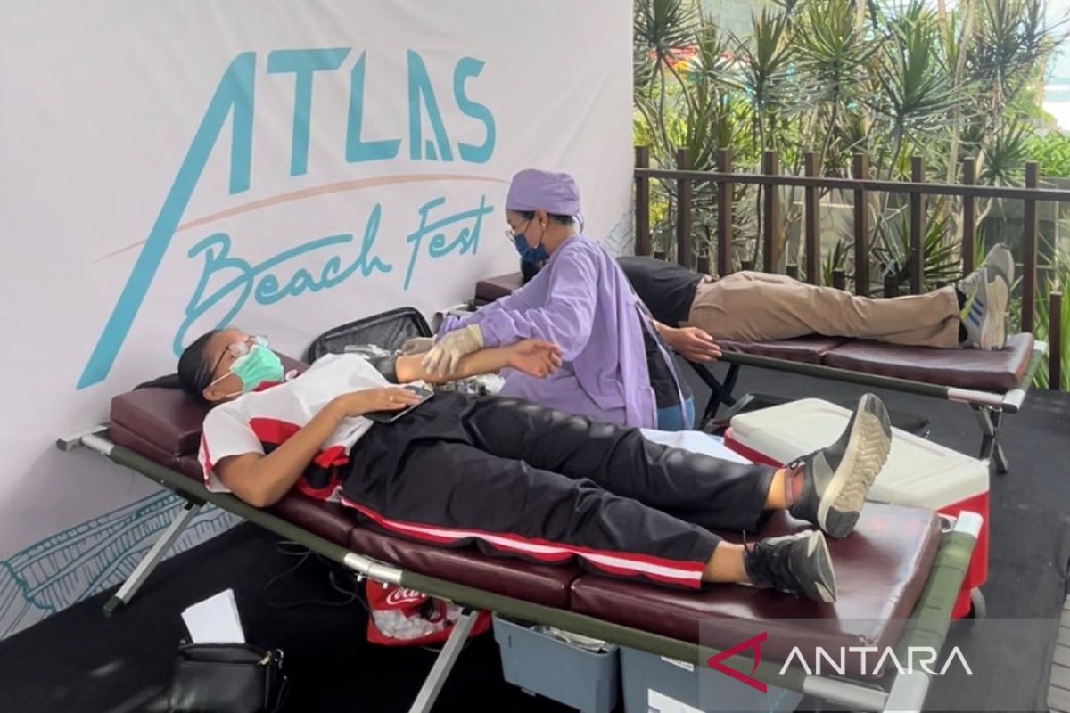 PMI dan Atlas Beach Fest adakan donor darah karyawan dan masyarakat