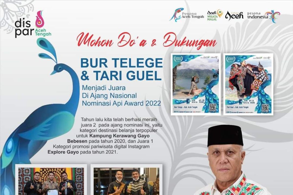 Bupati ajak masyarakat dukung Aceh Tengah di API Awards 2022
