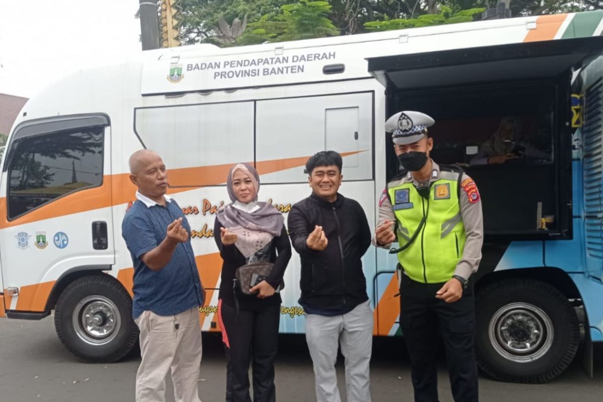 Car Free Day Kembali dibuka, Samsat Keliling Kota Serang Beroperasi Kembali
