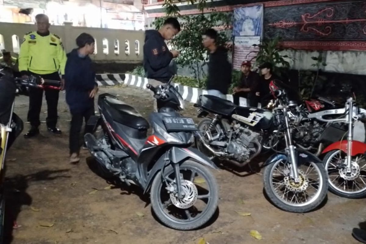 Polres Toba razia balapan liar dan knalpot blong