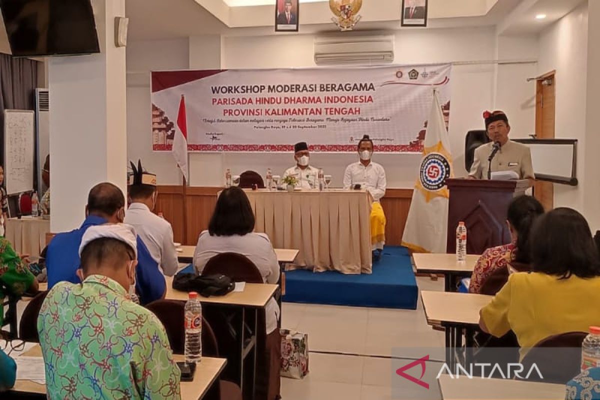 PHDI Kalteng gelar workshop moderasi beragama untuk pengurus kabupaten/kota