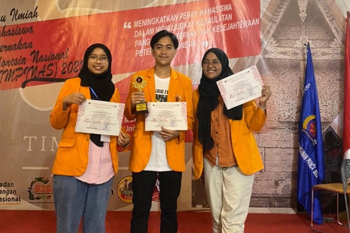 Mahasiswa Fapet Unja raih gelar runner up tulisan ilmiah