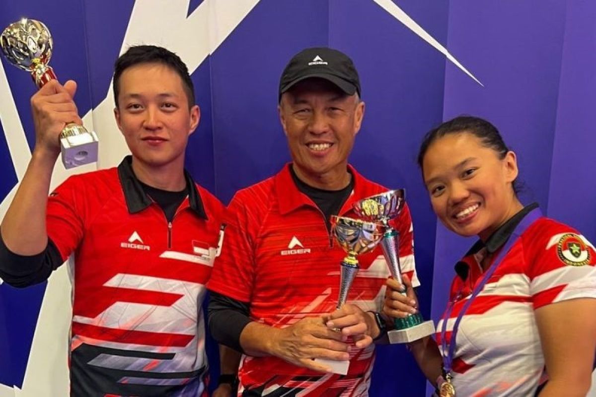 Indonesia berhasil boyong tiga medali pada kejuaraan menembak di Prancis