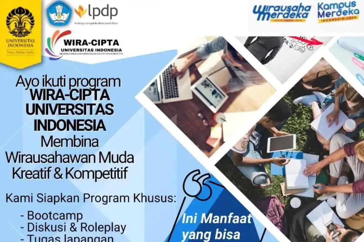 UI terpilih jadi salah satu pelaksana program wirausaha merdeka