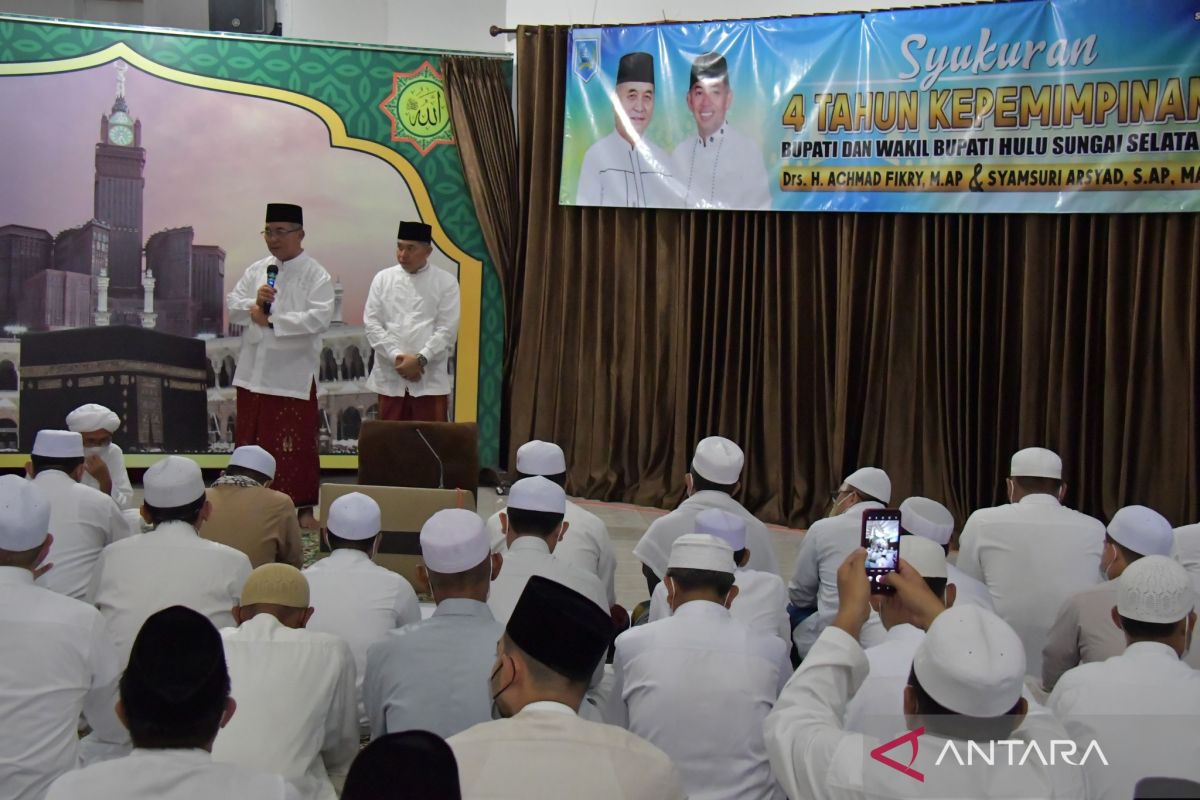 Syukuran empat tahun kepemimpinan Bupati-Wakil HSS bersama ulama