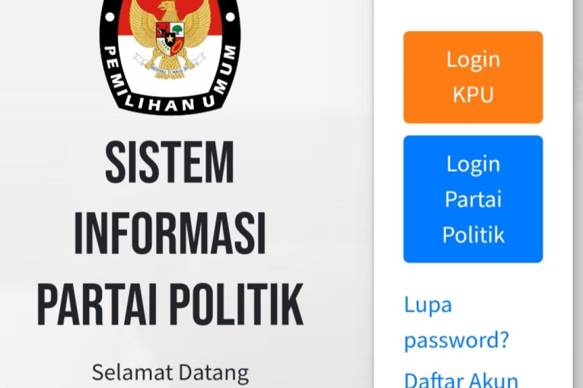 Mudah, ini cara cek anggota dan pengurus parpol di SIPOL KPU