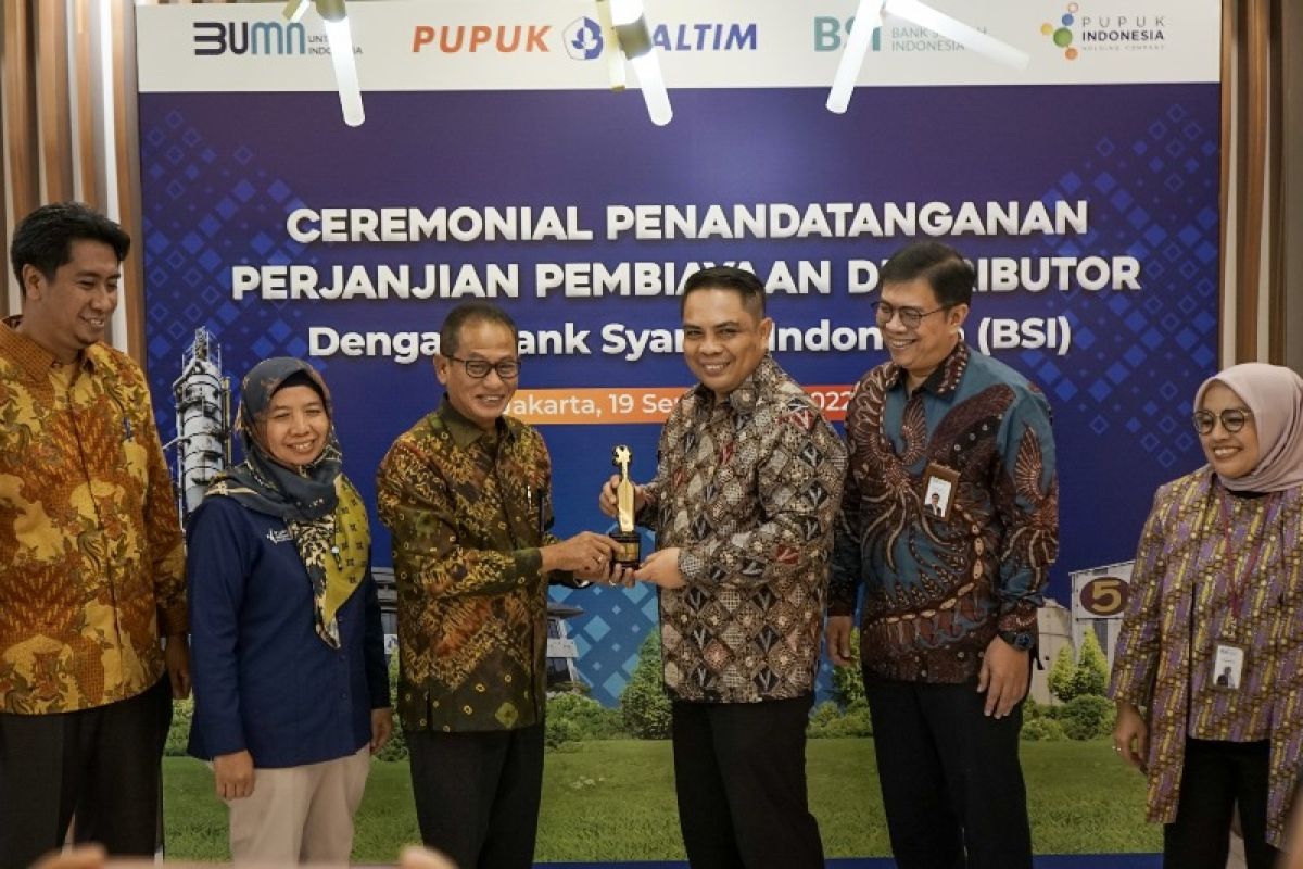 Pupuk Kaltim dengan kerja sama BSI beri distributor kemudahan akses permodalan