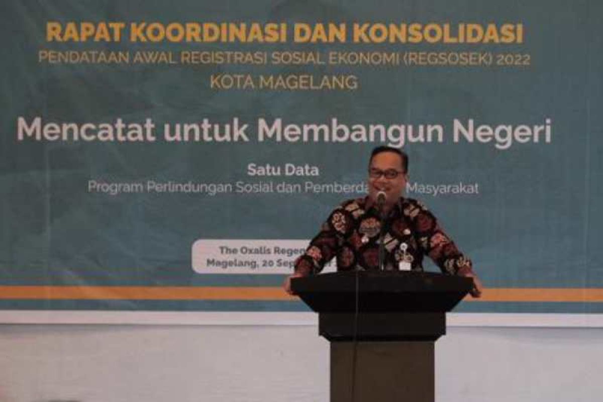 BPS Kota Magelang lakukan pendataan awal Registrasi Sosial Ekonomi 2022