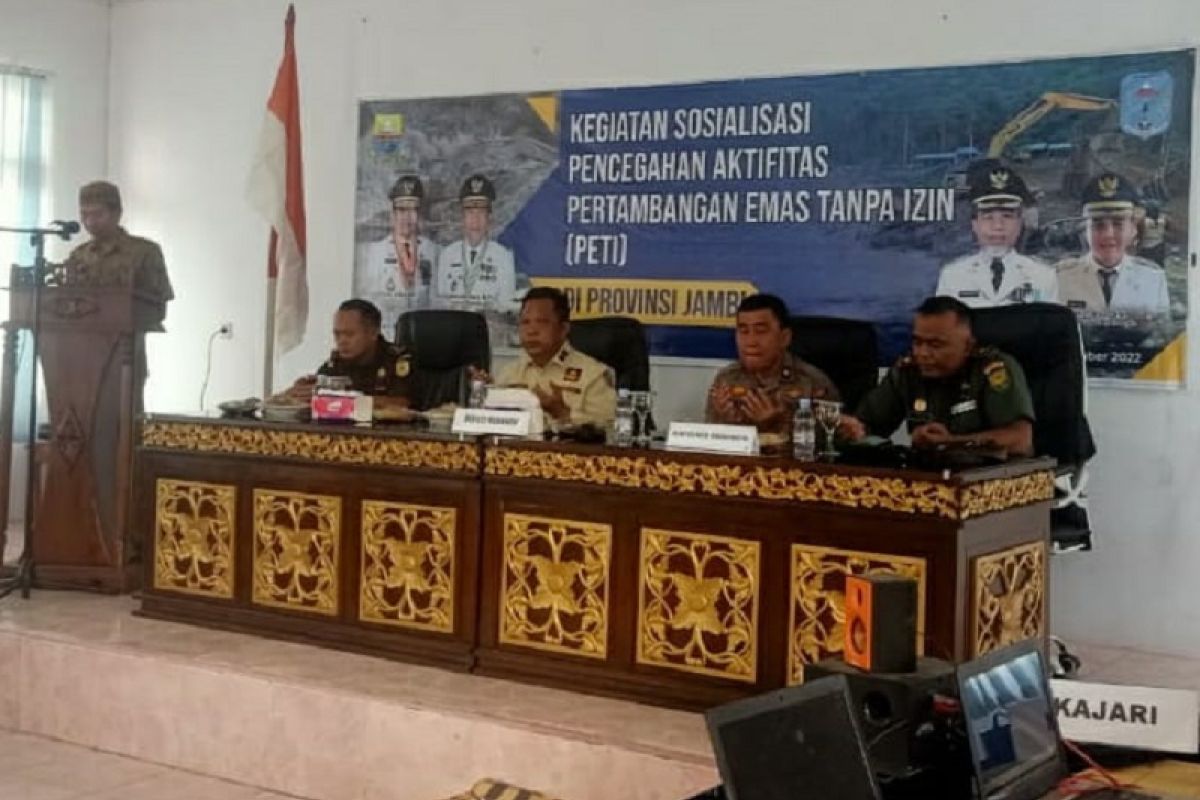 Para Kades Kabupaten Merangin wajib teken pakta integritas cegah PETI