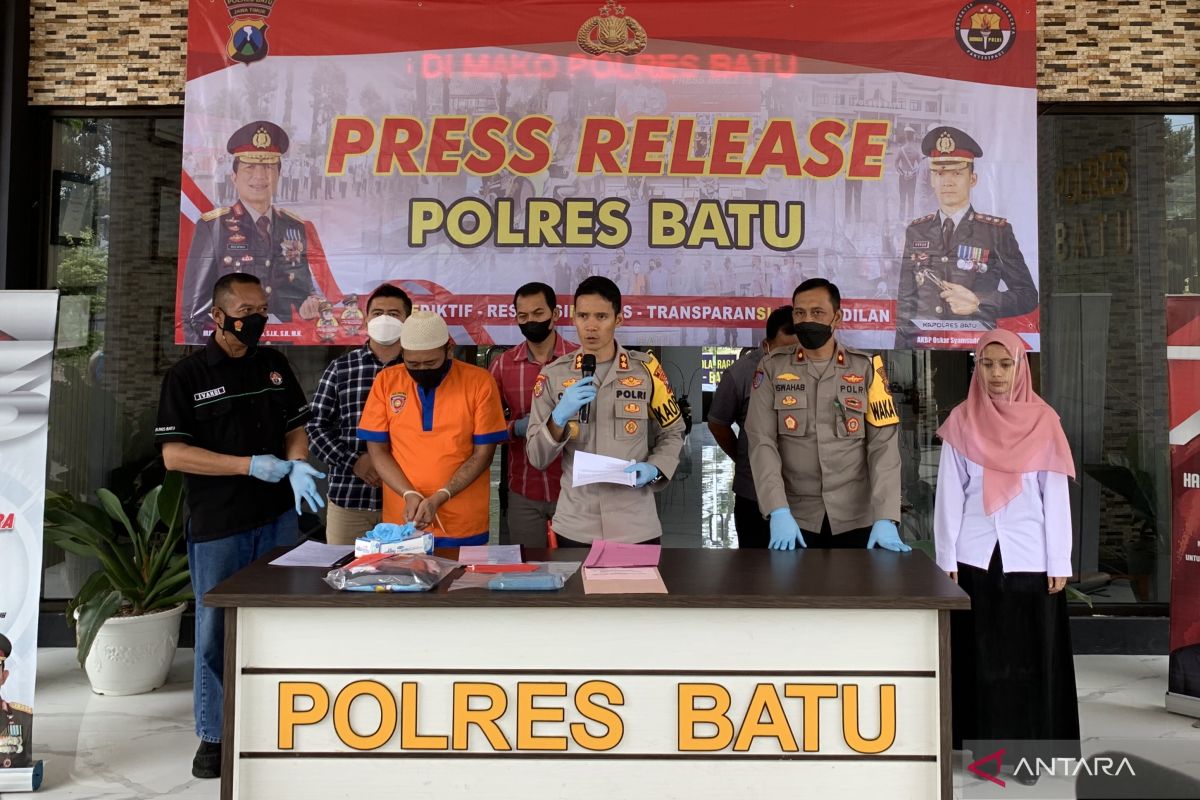 Polres Batu amankan ayah tiri pelaku asusila terhadap anak di bawah umur