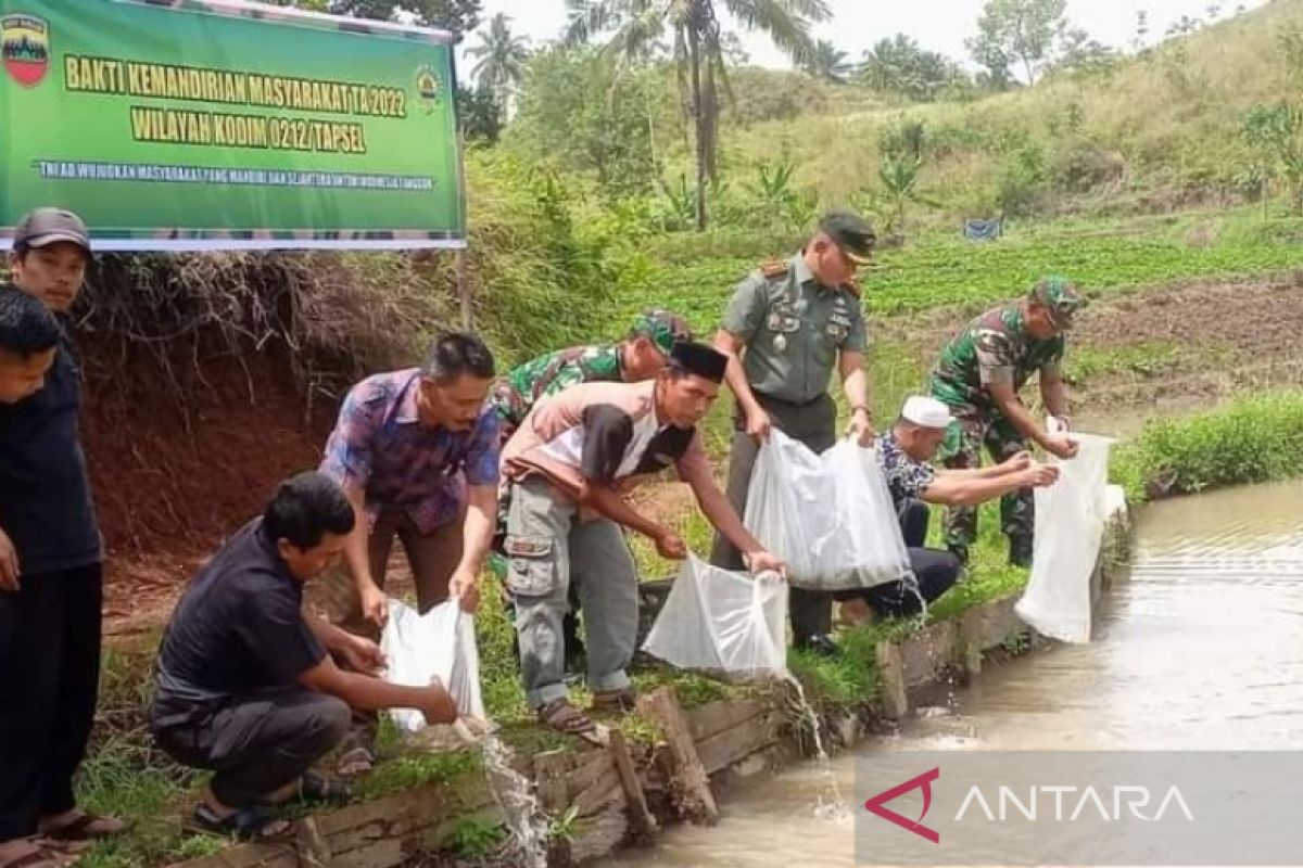 Hadir ditengah masyarakat, Kodim 0212/TS laksanakan kegiatan bhakti kemandirian