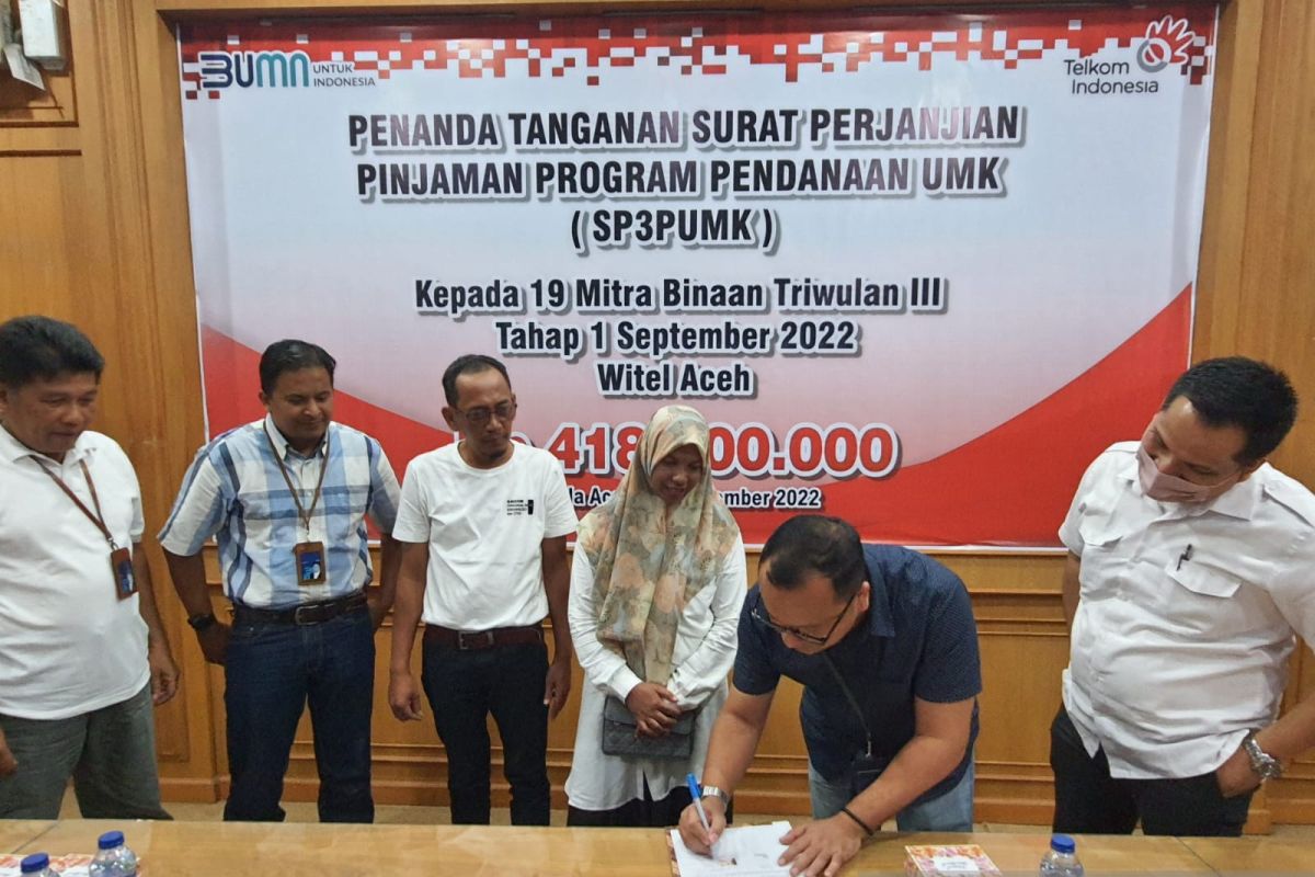 Telkom Witel Aceh kembali salurkan dana bergulir untuk pelaku UMKM