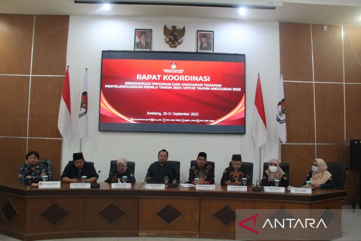 KPU Jatim selaraskan program dan anggaran Pemilu 2024