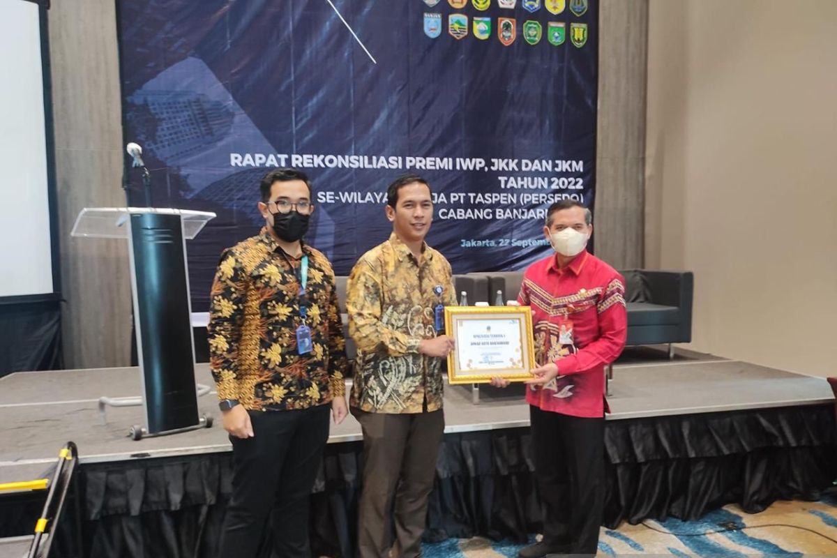 Pemkot Banjarbaru raih penghargaan terbaik I dari PT Taspen