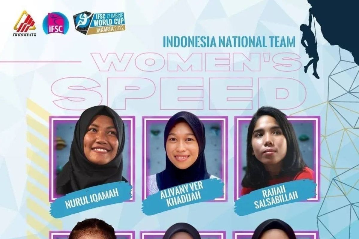 Lima atlet panjat tebing speed putri ke putaran final IFSC World Cup Jakarta 2022