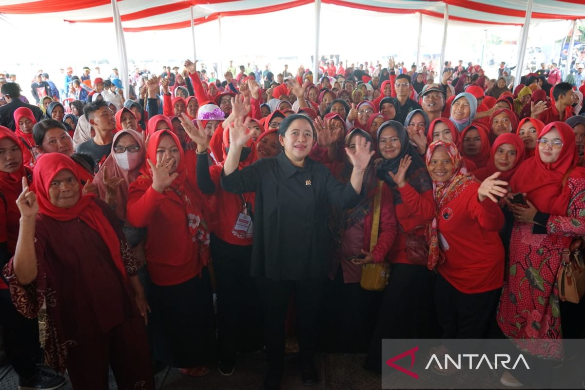 Puan Maharani kunjungan ke desa diteriaki calon presiden