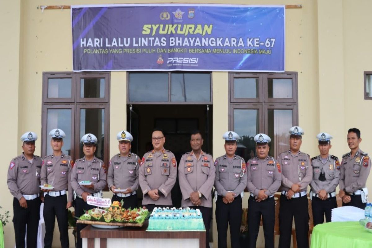 Polres Palas syukuran Hari Lalu Lintas Bhayangkara ke-67