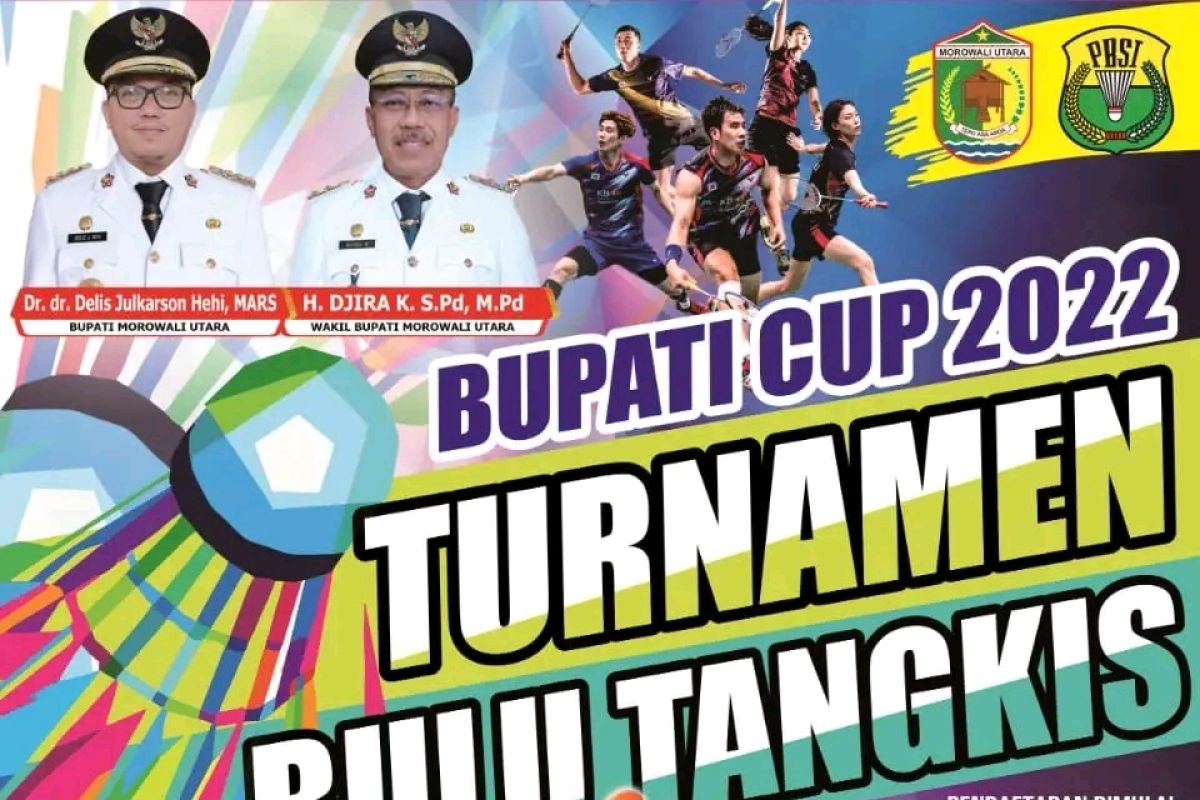 Morut gelar Turnamen Bulu Tangkis Bupati Cup 2022