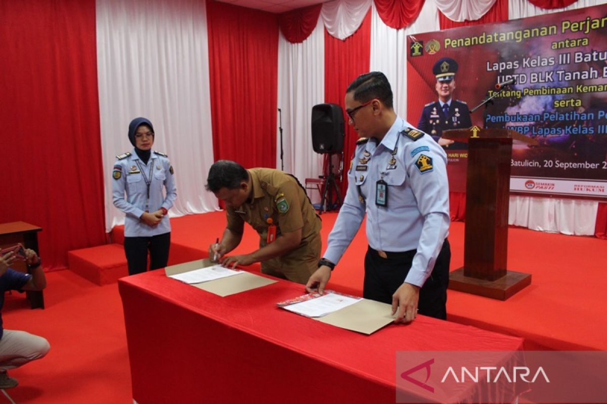 Lapas Batulicin gandeng BLK Tanah Bumbu bina warga binaan