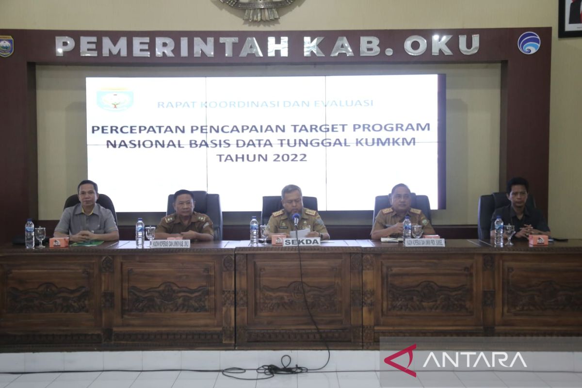 Kabupaten OKU kejar target basis data tunggal KUMKM