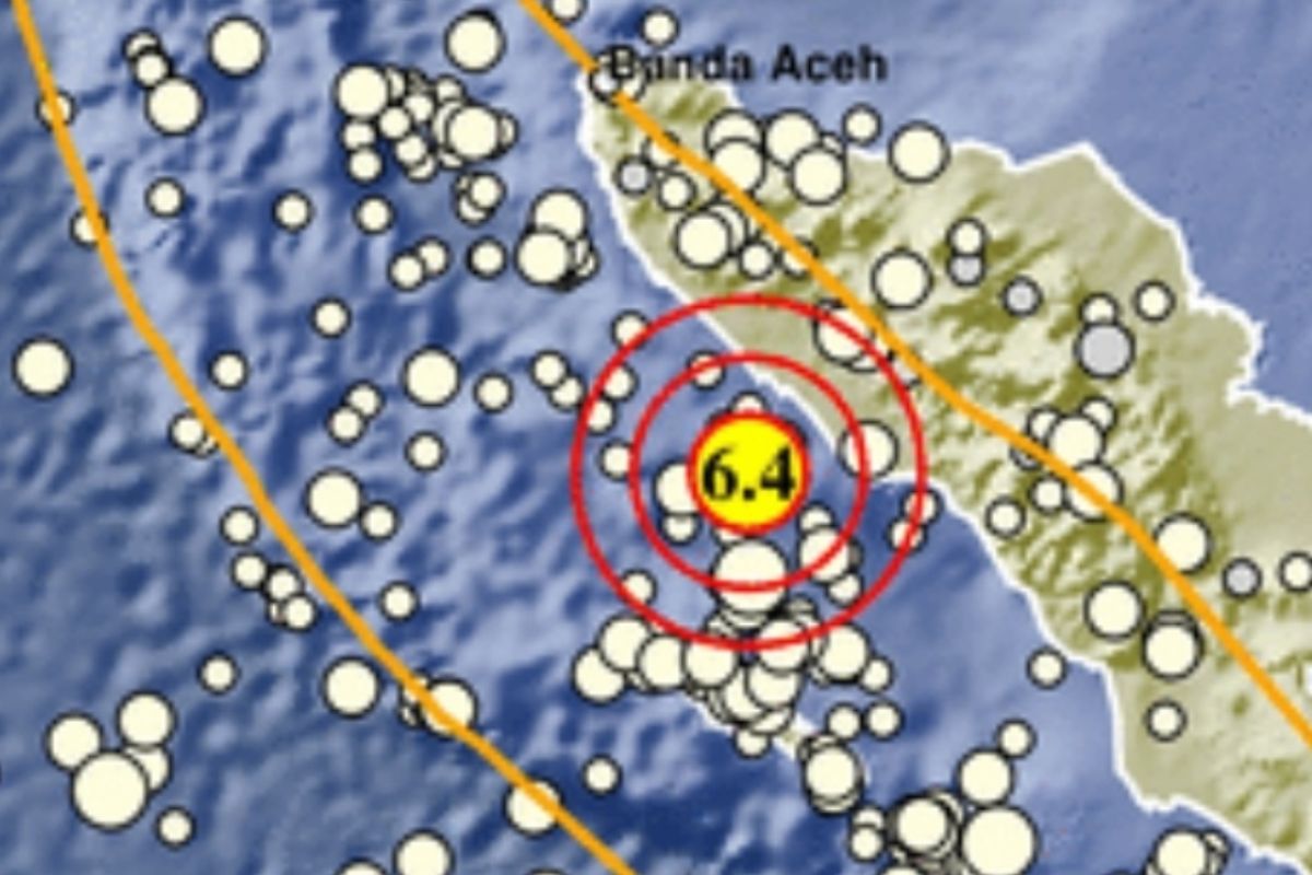 Gempa magnitudo 6,4 guncang Meulaboh akibat subduksi lempeng tak berpotensi tsunami