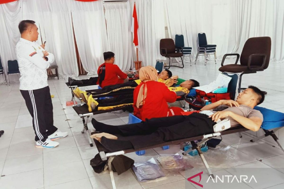 Polresta Kendari Sultra galang aksi donor darah