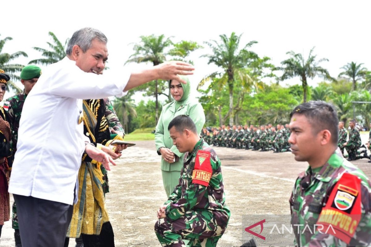 450 pasukan dari Kampar siap bertugas di perbatasan RI-PNG