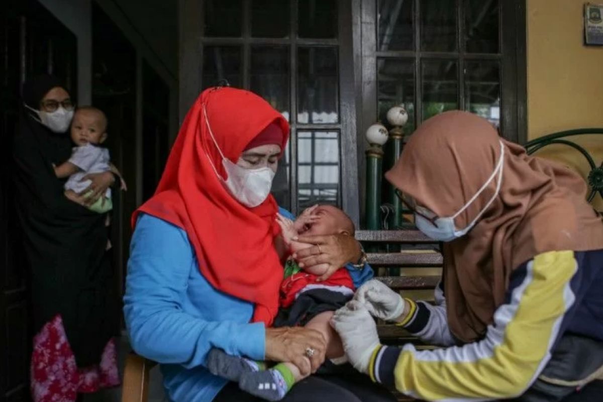 Imunisasi anak di kota Bandarlampung telah lampaui target