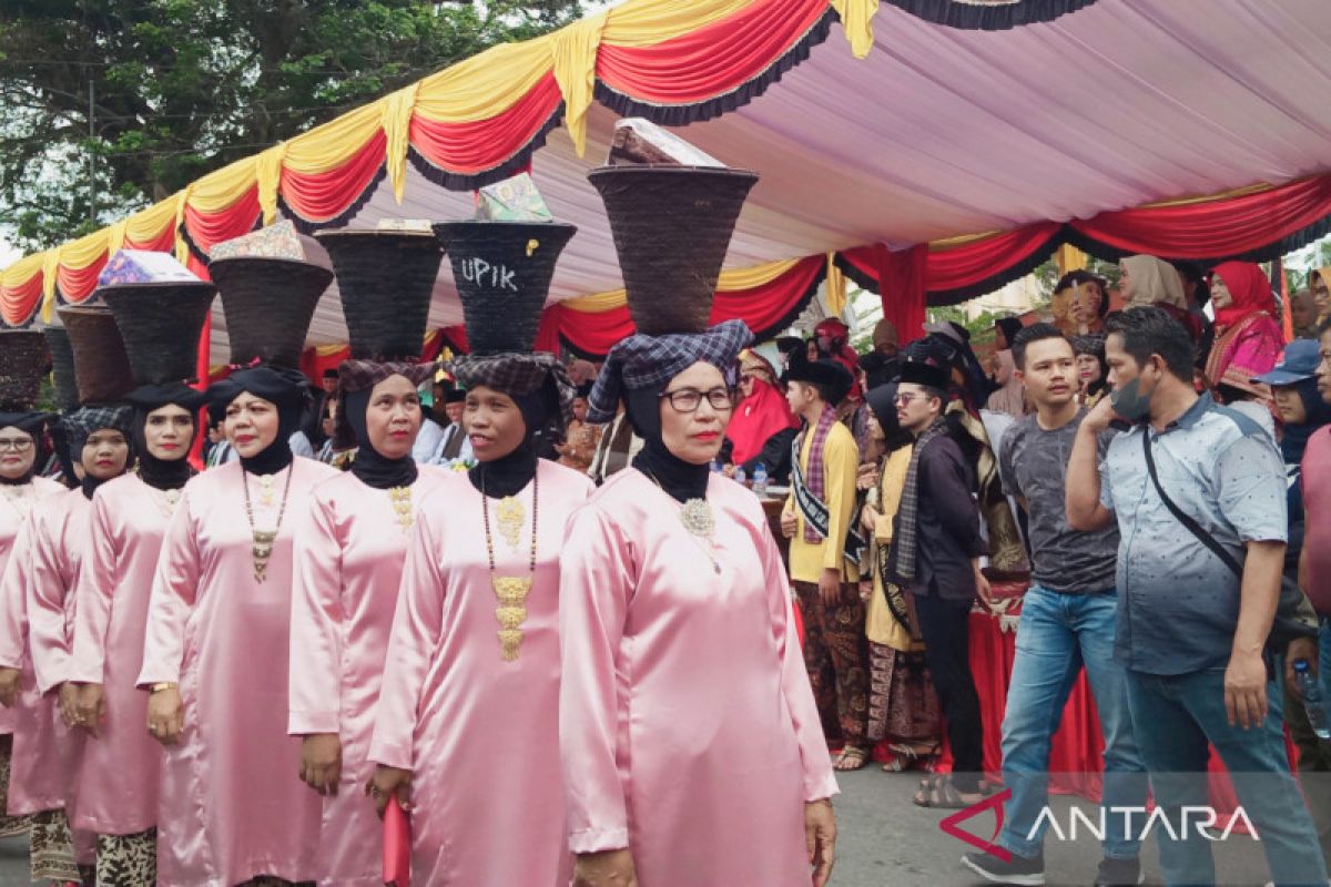 Pertunjukan pawai budaya di sawah meriahkan Rang Solok Baralek Gadang