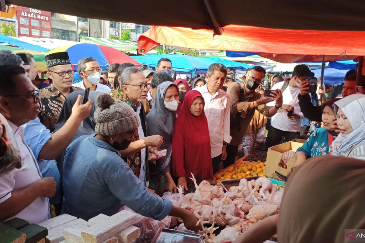 Sidak Pasar Cik Puan, Mendag: Harga bahan pokok masih stabil
