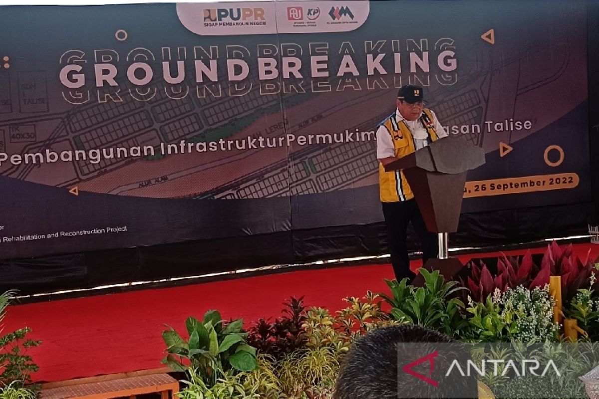 Kementerian PUPR mulai bangun hunian tetap  di Talise Palu