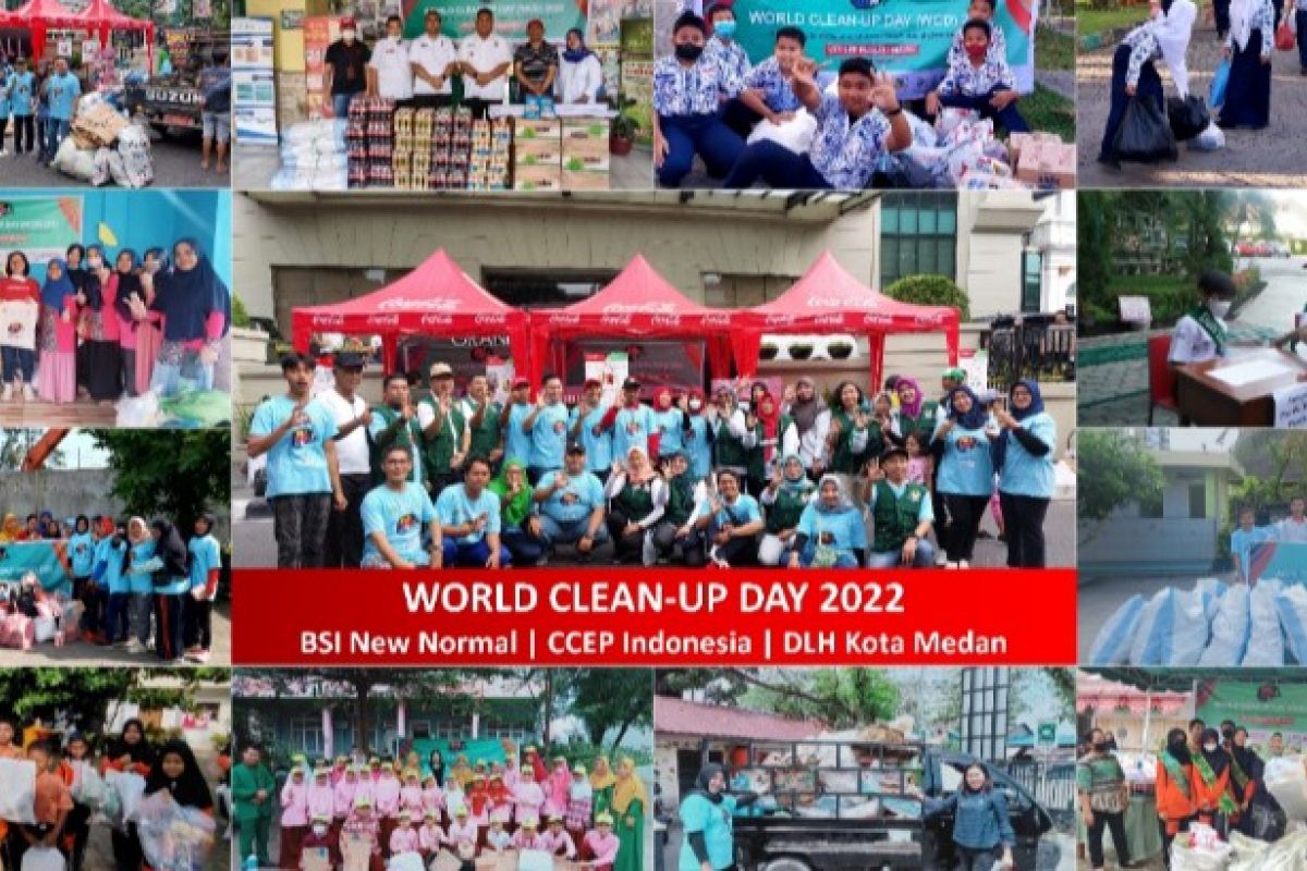 Peringati World Clean-Up Day 2022: CCEP Indonesia dan BSINN kumpulkan 3,7 ton sampah