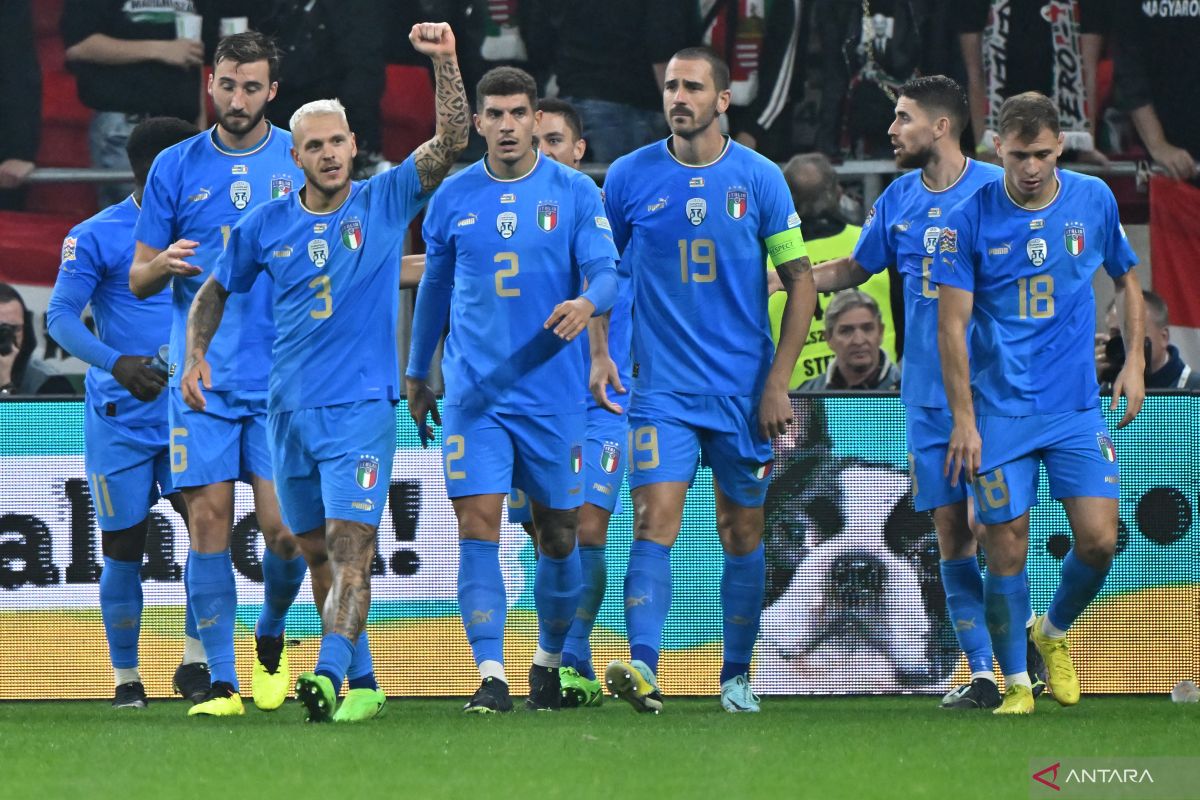 UEFA Nations League -  Italia ke semifinal usai kalahkan Hongaria 2-0