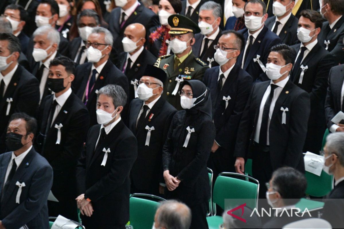 Wapres Ma'ruf Amin berikan penghormatan terakhir untuk Shinzo Abe