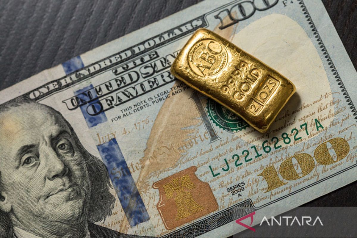 Emas jatuh di bawah level psikologis 1.650 dolar tertekan reli dolar
