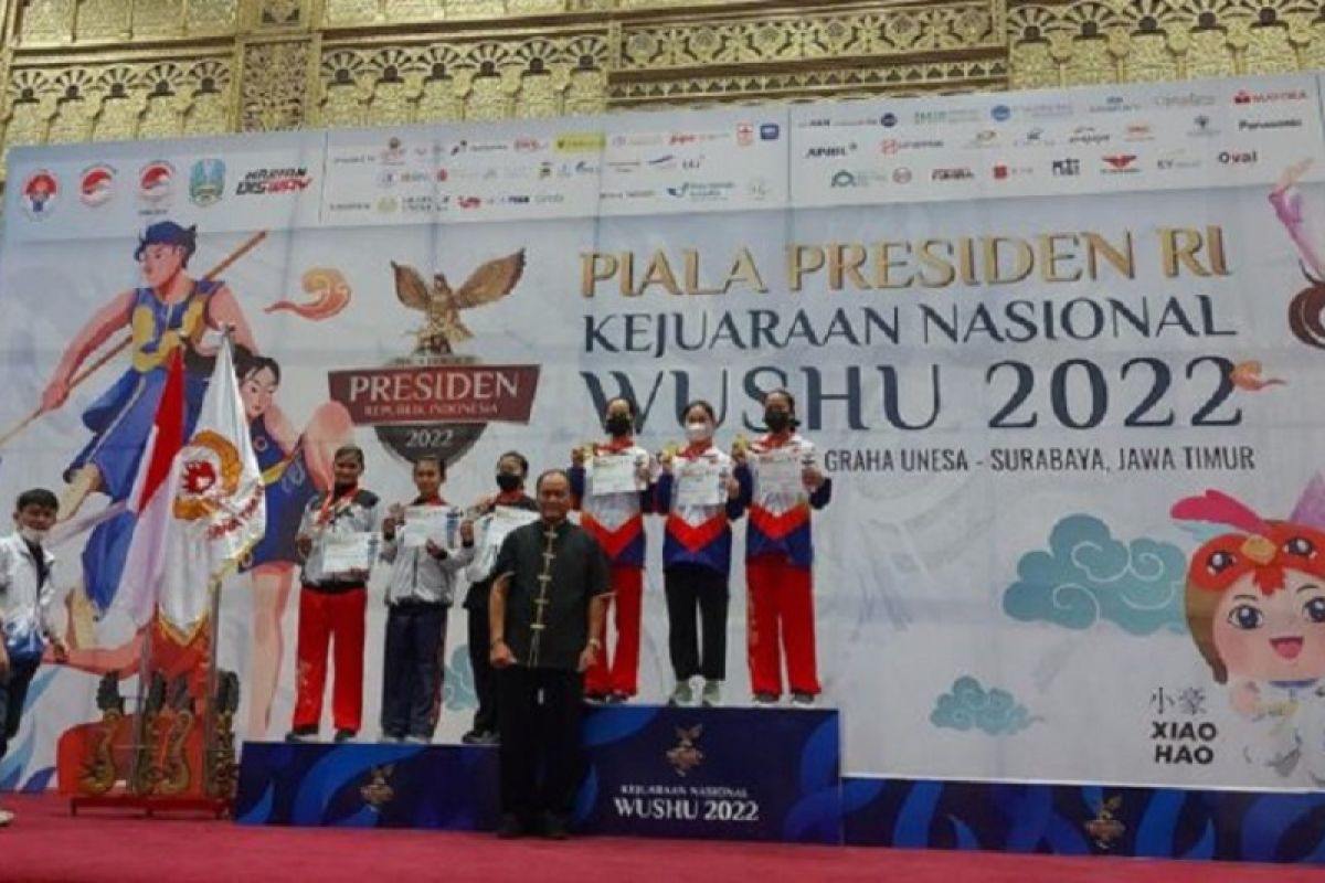 Latihan keras Fatimah Putri berbuah emas Kejurnas Wushu Piala Presiden