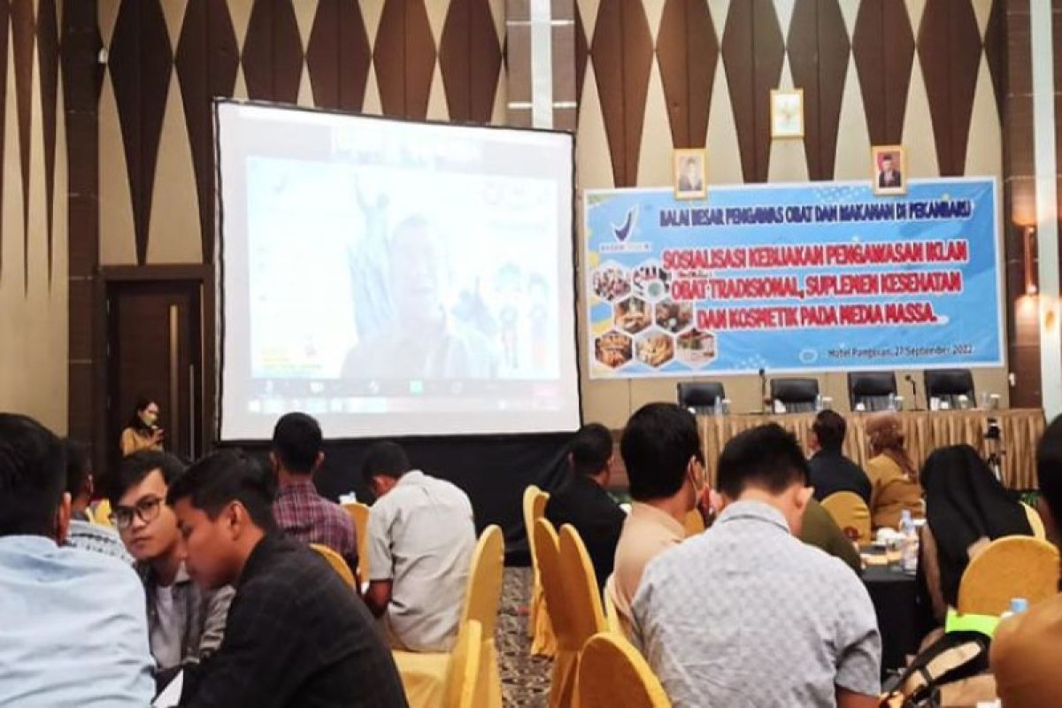 BBPOM Pekanbaru-media berkolaborasi lakukan pengawasan iklan obat dan makanan