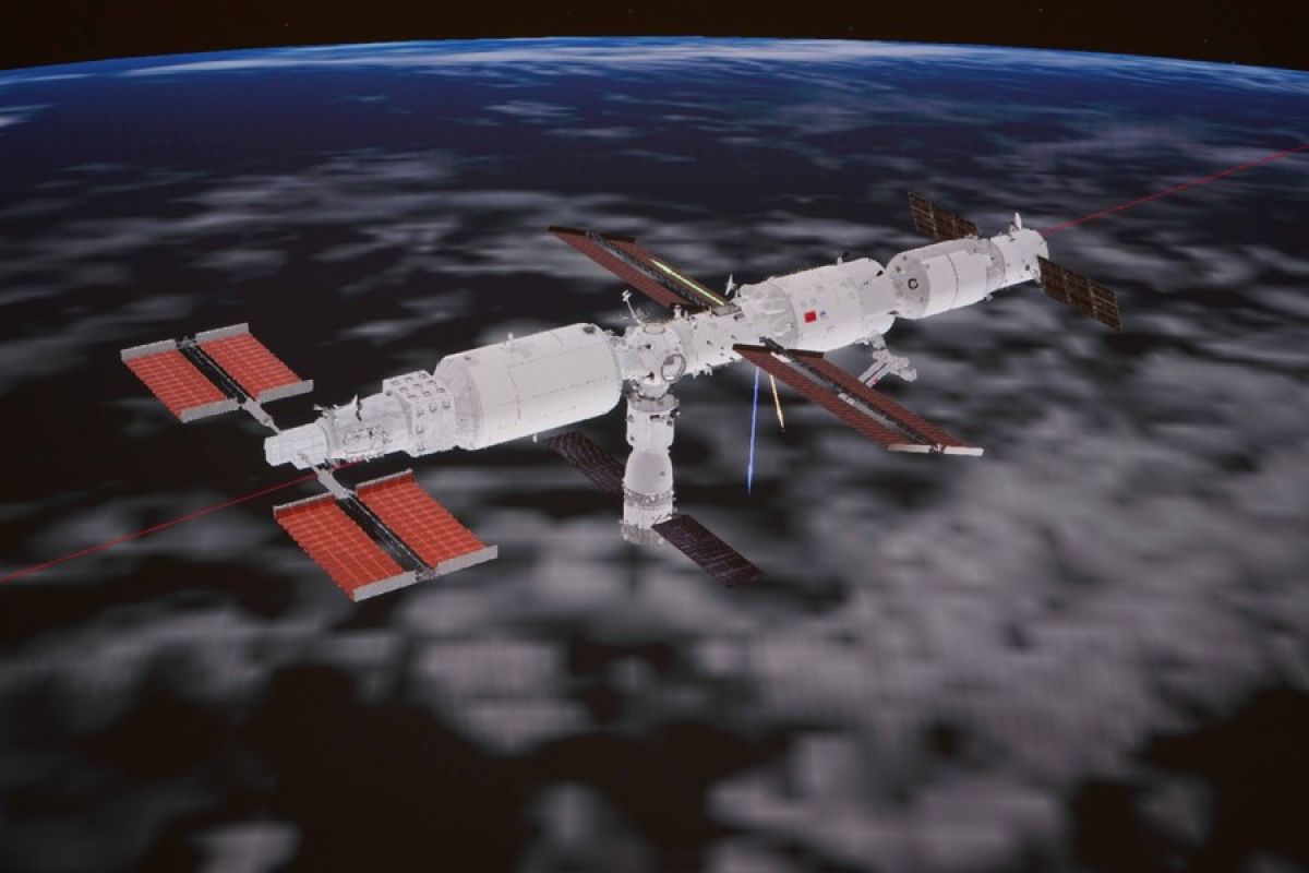 Airshow China 2022 pamerkan replika kombinasi stasiun luar angkasa