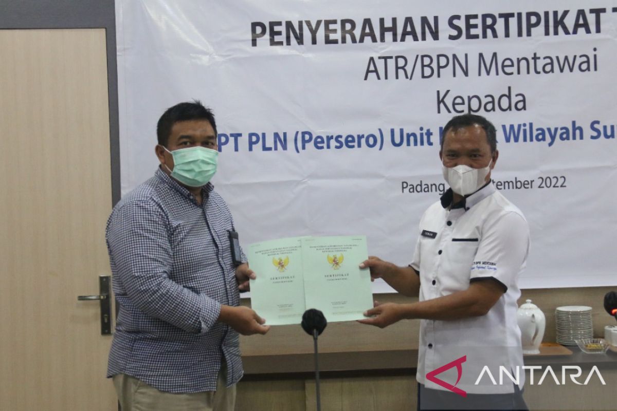 PLN UIW Sumbar berhasil sertifikasi aset di Kepulauan Mentawai