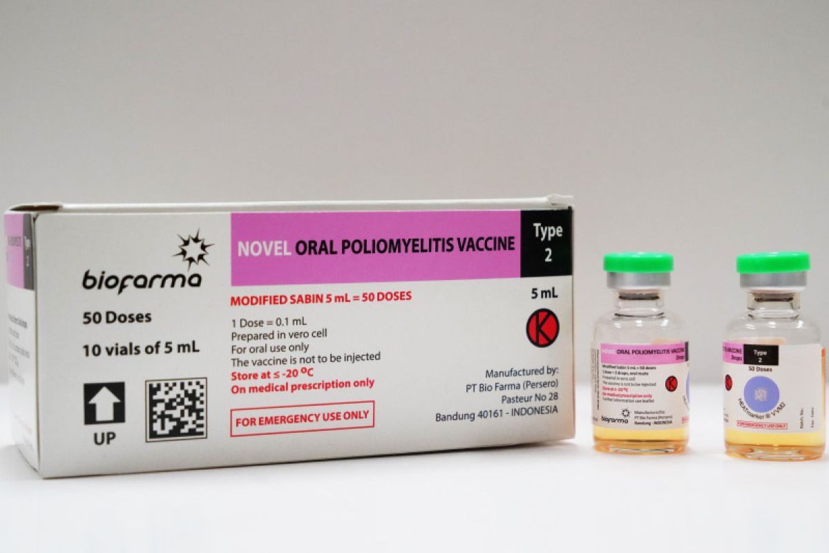 Bio Farma ekspor vaksin polio nOPV2  ke Afrika, Eropa, Timur Tengah