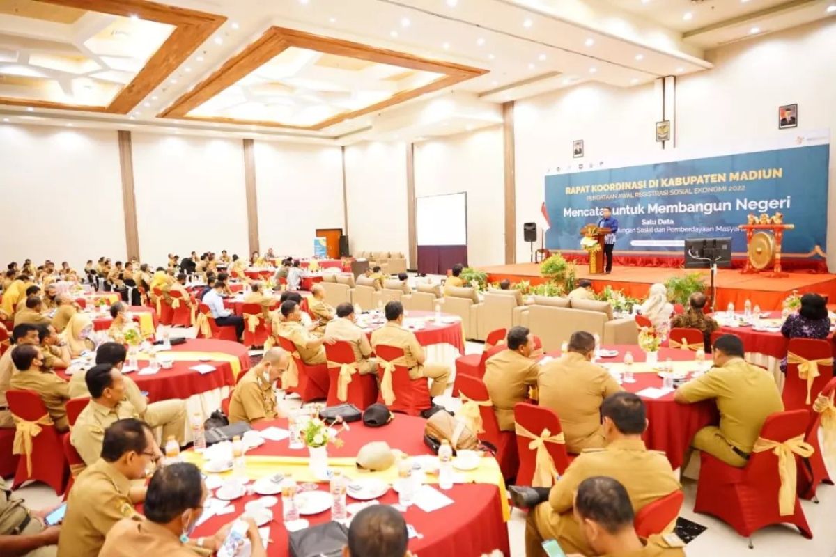 Registrasi Sosial Ekonomi 2022 di Madiun melibatkan 1.300 petugas