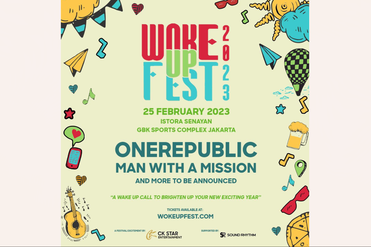 OneRepublic dan Man With a Mission bakal tampil di Woke Up Fest 2023